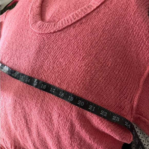 Free People Pink Oversized Brookside Sweater - Picture 4 of 5